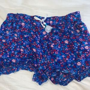 Small flowery colorful shorts